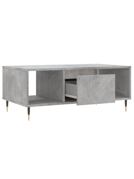 Konferenční stolek betonově šedý 90x50x36,5 cm kompozitní dřevo