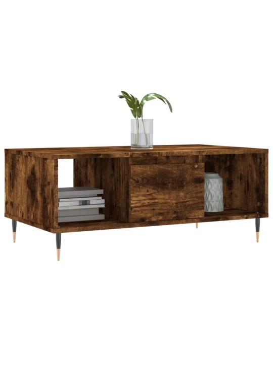 Konferenční stolek kouřový dub 90x50x36,5 cm kompozitní dřevo