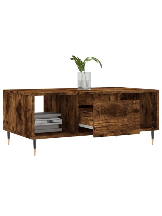 Konferenční stolek kouřový dub 90x50x36,5 cm kompozitní dřevo