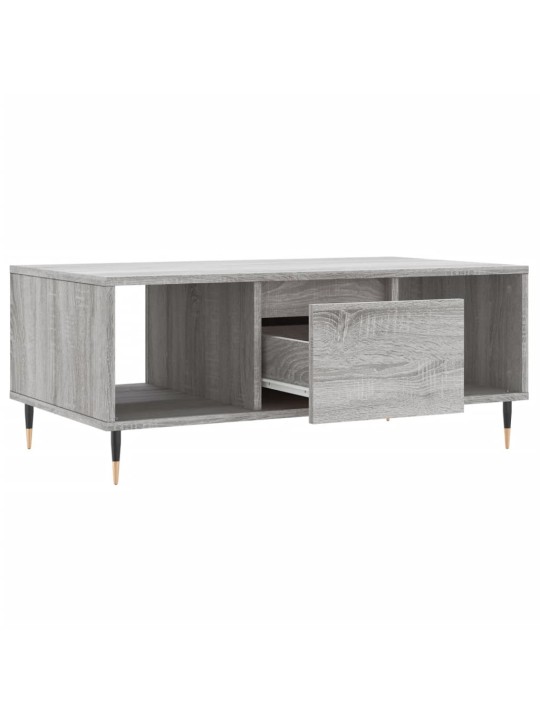 Konferenční stolek šedý sonoma 90x50x36,5 cm kompozitní dřevo