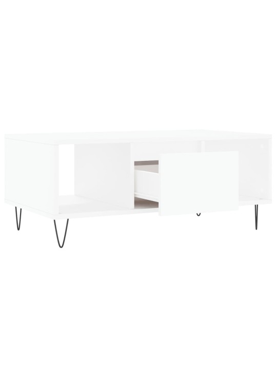 Konferenční stolek bílý 90 x 50 x 36,5 cm kompozitní dřevo