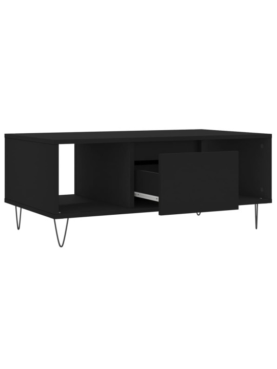Konferenční stolek černý 90x50x36,5 cm kompozitní dřevo