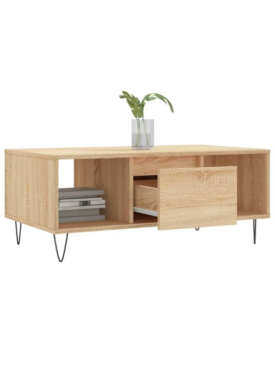 Konferenční stolek dub sonoma 90x50x36,5 cm kompozitní dřevo