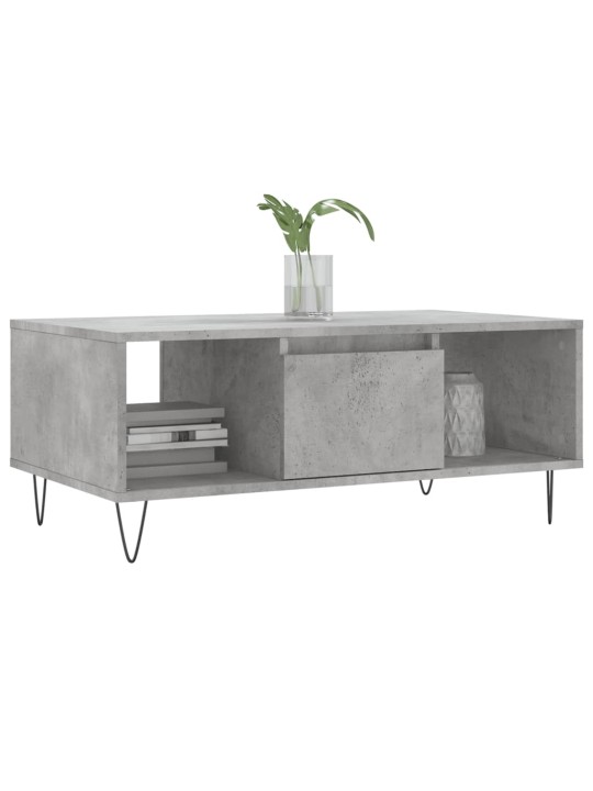 Konferenční stolek betonově šedý 90x50x36,5 cm kompozitní dřevo