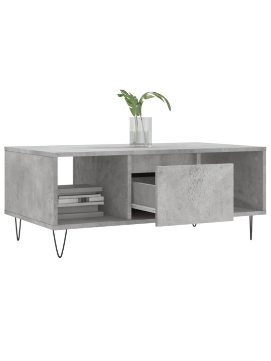 Konferenční stolek betonově šedý 90x50x36,5 cm kompozitní dřevo