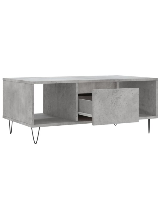 Konferenční stolek betonově šedý 90x50x36,5 cm kompozitní dřevo