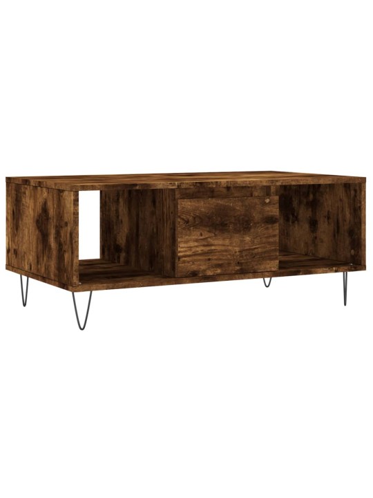 Konferenční stolek kouřový dub 90x50x36,5 cm kompozitní dřevo