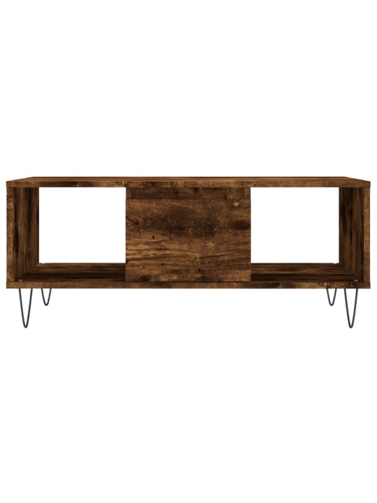 Konferenční stolek kouřový dub 90x50x36,5 cm kompozitní dřevo