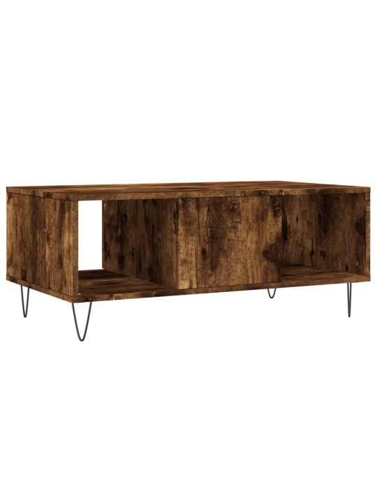 Konferenční stolek kouřový dub 90x50x36,5 cm kompozitní dřevo