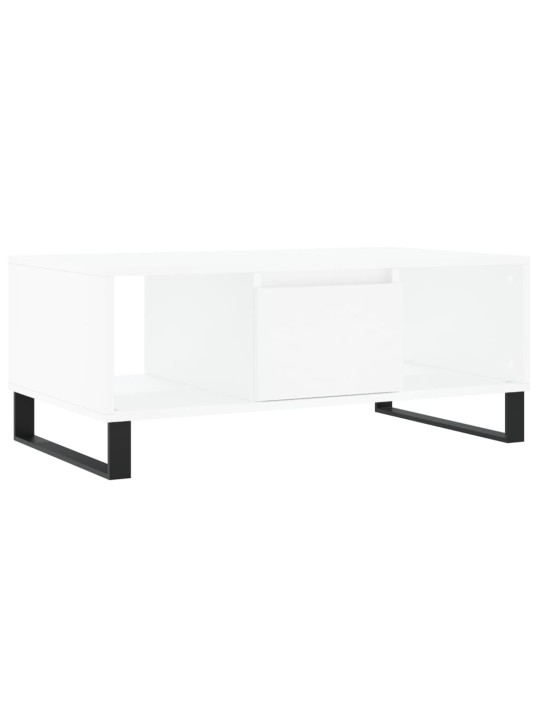 Konferenční stolek bílý 90 x 50 x 36,5 cm kompozitní dřevo
