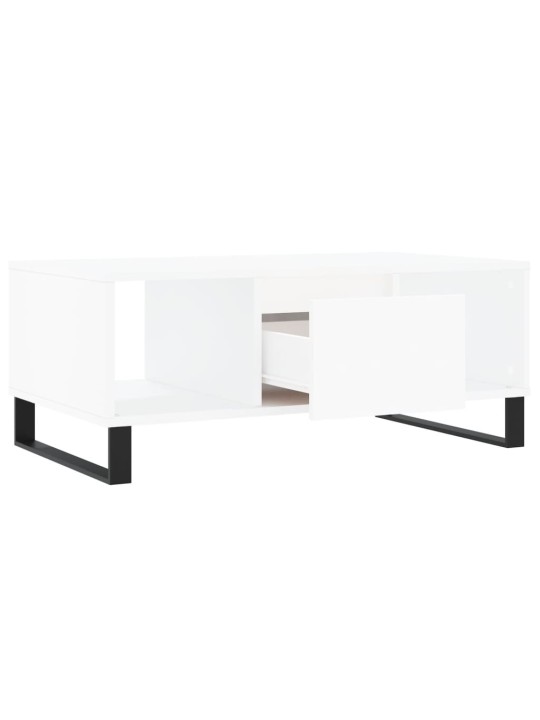 Konferenční stolek bílý 90 x 50 x 36,5 cm kompozitní dřevo