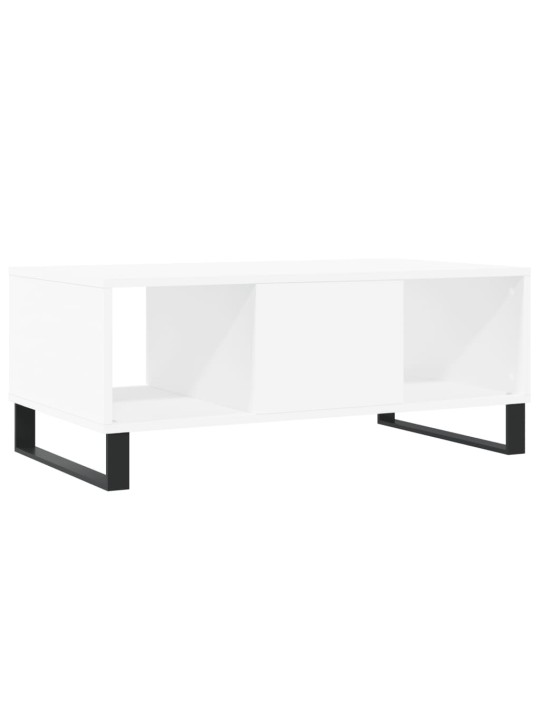Konferenční stolek bílý 90 x 50 x 36,5 cm kompozitní dřevo