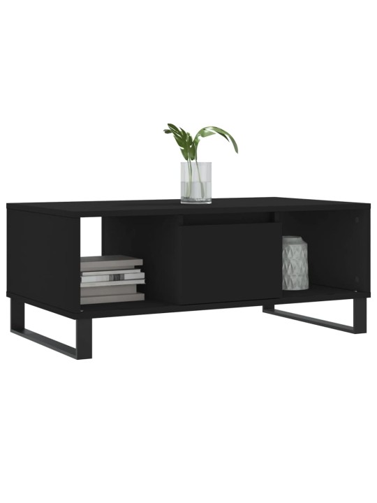 Konferenční stolek černý 90x50x36,5 cm kompozitní dřevo