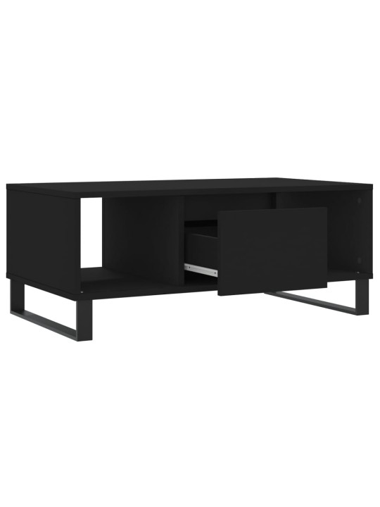 Konferenční stolek černý 90x50x36,5 cm kompozitní dřevo