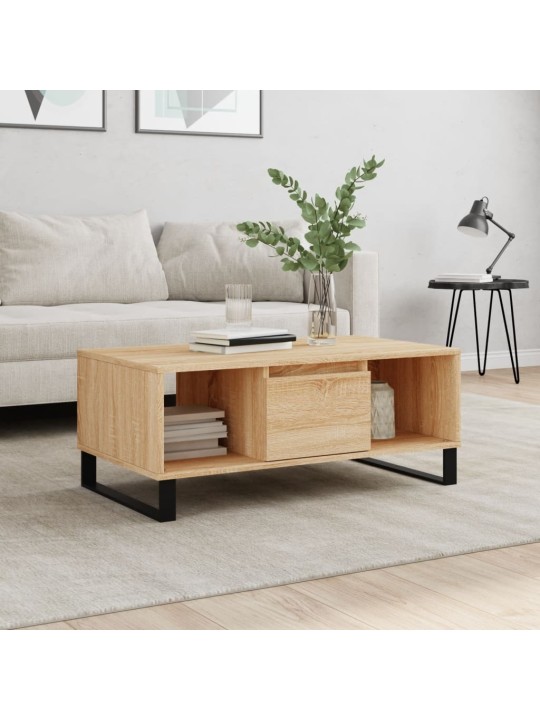 Konferenční stolek dub sonoma 90x50x36,5 cm kompozitní dřevo