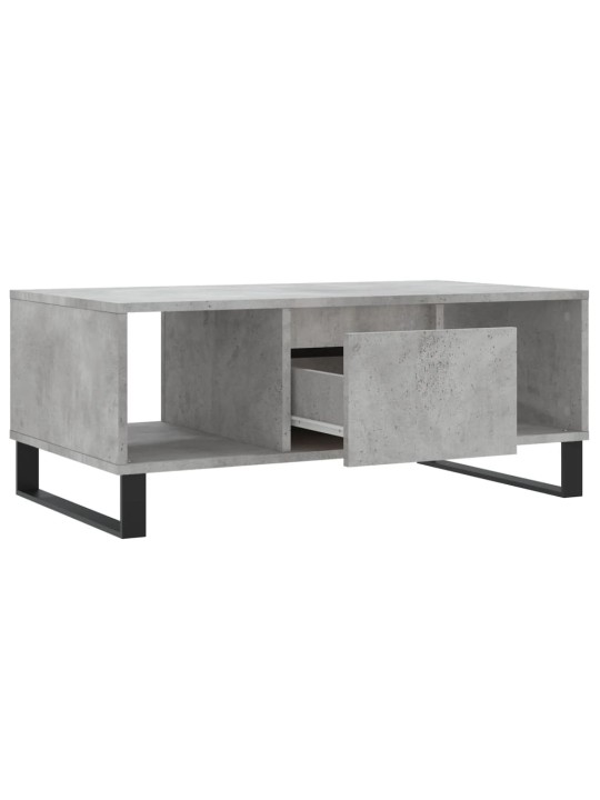 Konferenční stolek betonově šedý 90x50x36,5 cm kompozitní dřevo