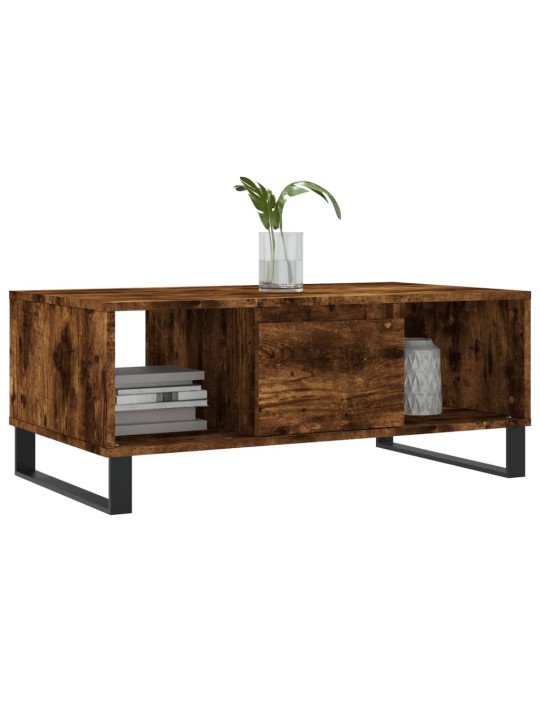 Konferenční stolek kouřový dub 90x50x36,5 cm kompozitní dřevo