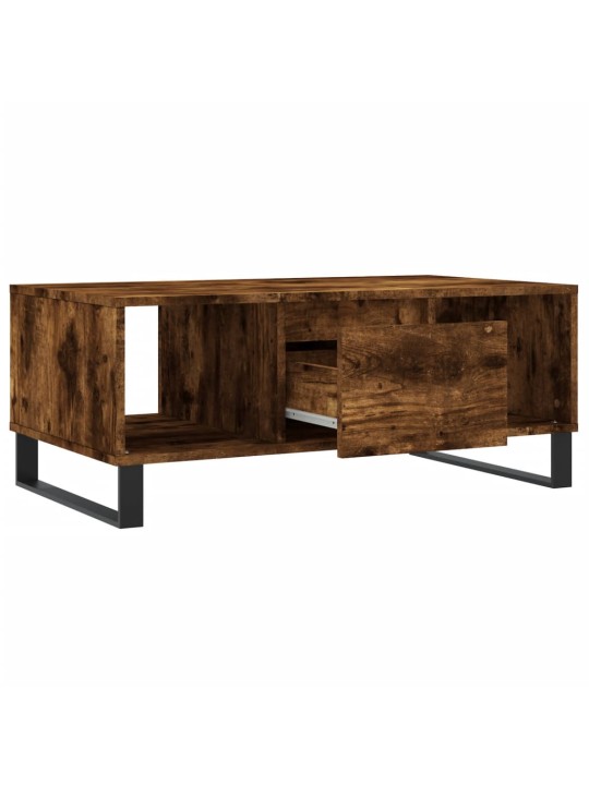 Konferenční stolek kouřový dub 90x50x36,5 cm kompozitní dřevo