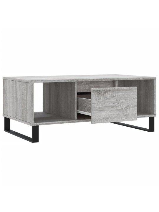 Konferenční stolek šedý sonoma 90x50x36,5 cm kompozitní dřevo