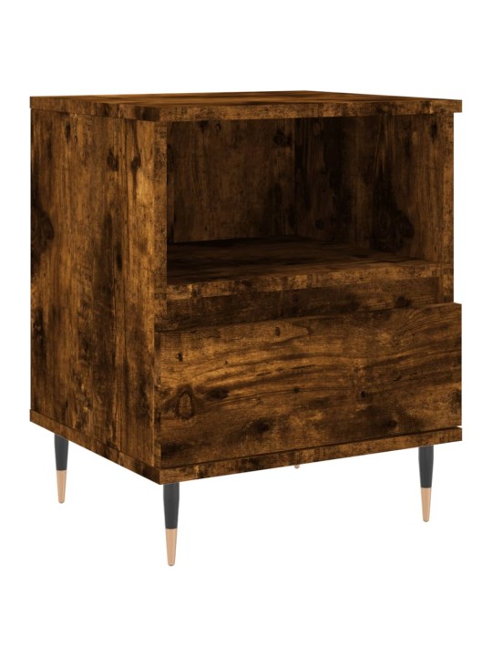 Noční stolky 2 ks kouřový dub 40 x 35 x 50 cm kompozitní dřevo