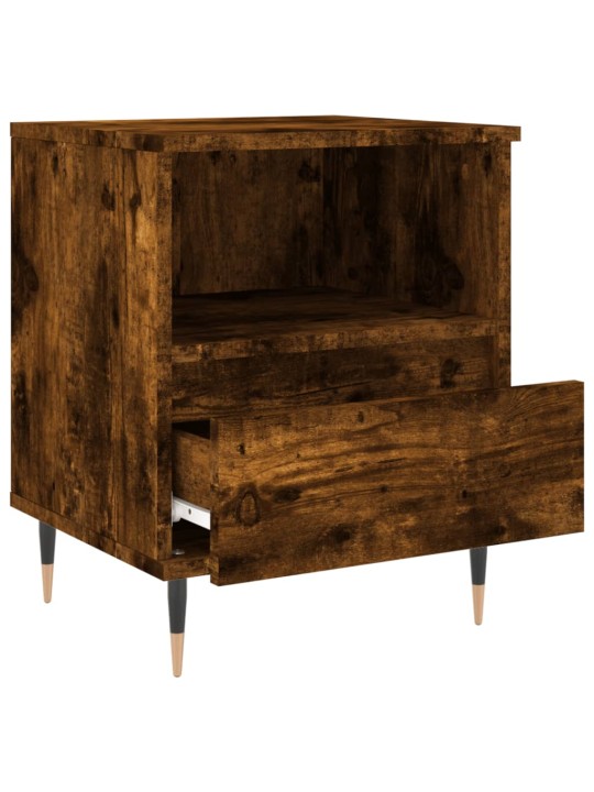 Noční stolky 2 ks kouřový dub 40 x 35 x 50 cm kompozitní dřevo