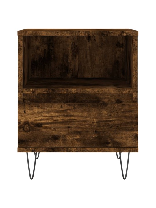Noční stolek kouřový dub 40 x 35 x 50 cm kompozitní dřevo