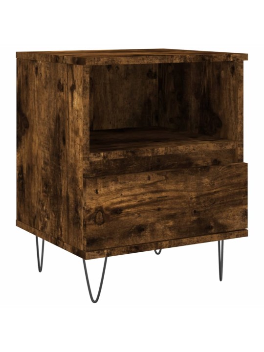 Noční stolky 2 ks kouřový dub 40 x 35 x 50 cm kompozitní dřevo