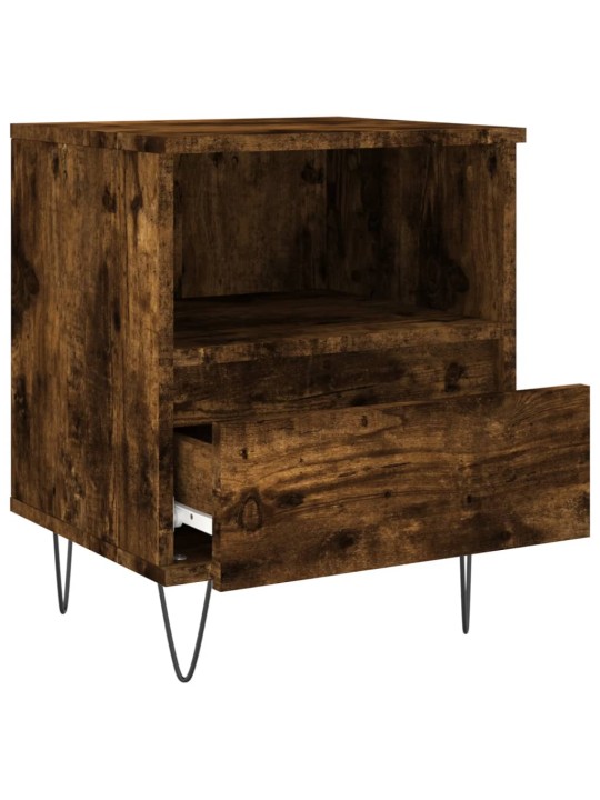 Noční stolky 2 ks kouřový dub 40 x 35 x 50 cm kompozitní dřevo