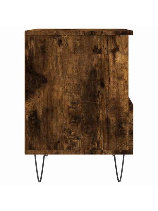 Noční stolky 2 ks kouřový dub 40 x 35 x 50 cm kompozitní dřevo
