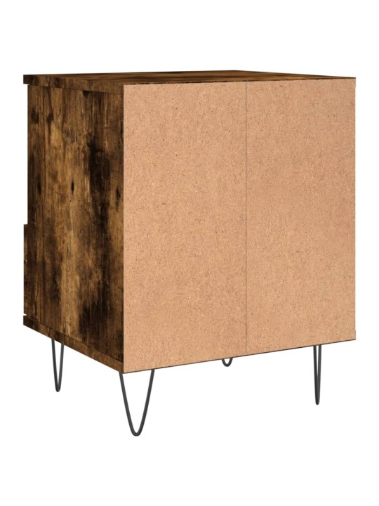 Noční stolky 2 ks kouřový dub 40 x 35 x 50 cm kompozitní dřevo