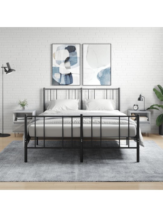 Noční stolky 2 ks šedé sonoma 40 x 35 x 50 cm kompozitní dřevo
