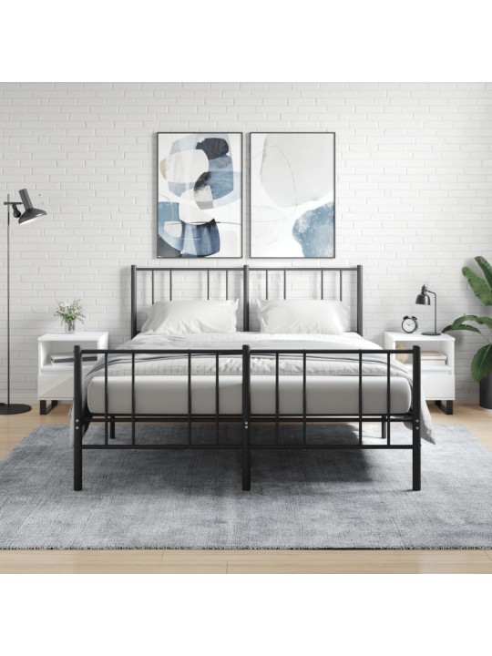 Noční stolky 2 ks bílé 40 x 35 x 50 cm kompozitní dřevo
