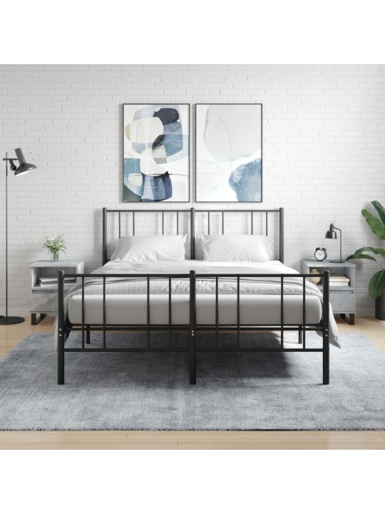 Noční stolky 2 ks betonově šedé 40x35x50 cm kompozitní dřevo