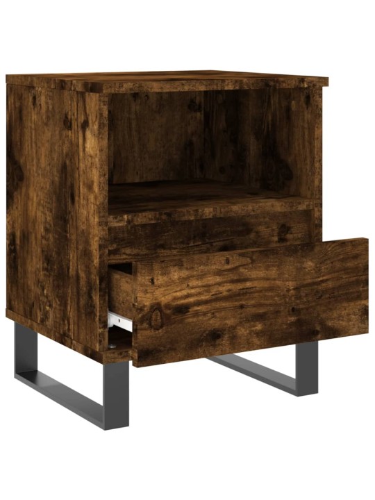 Noční stolky 2 ks kouřový dub 40 x 35 x 50 cm kompozitní dřevo
