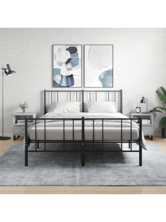 Noční stolky 2 ks šedé sonoma 40 x 35 x 50 cm kompozitní dřevo