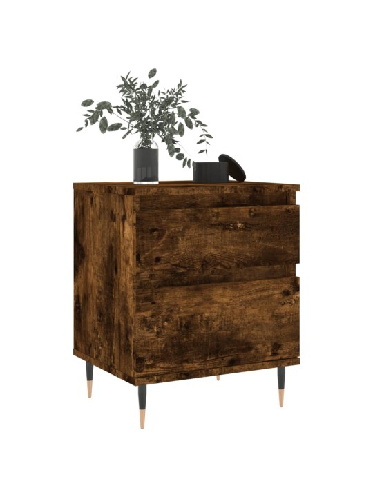 Noční stolky 2 ks kouřový dub 40 x 35 x 50 cm kompozitní dřevo