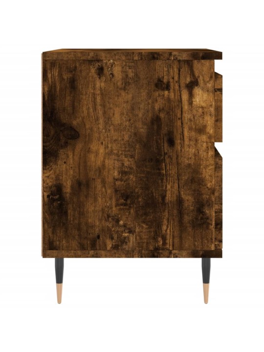 Noční stolky 2 ks kouřový dub 40 x 35 x 50 cm kompozitní dřevo