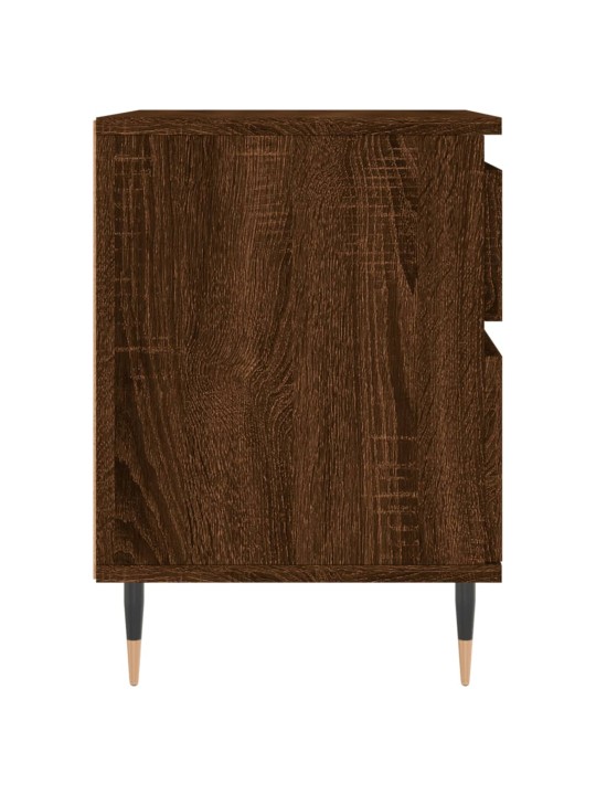 Noční stolky 2 ks hnědý dub 40 x 35 x 50 cm kompozitní dřevo