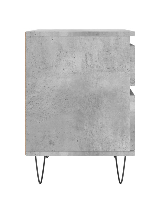 Noční stolek betonově šedý 40 x 35 x 50 cm kompozitní dřevo