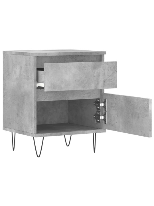Noční stolky 2 ks betonově šedé 40x35x50 cm kompozitní dřevo