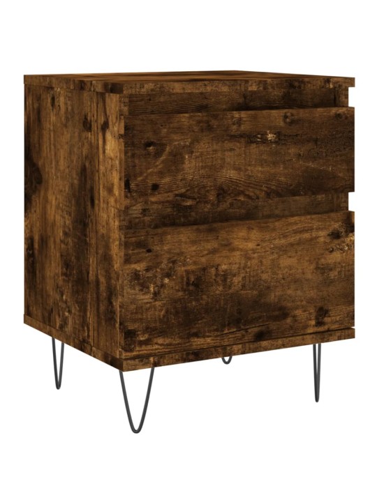 Noční stolky 2 ks kouřový dub 40 x 35 x 50 cm kompozitní dřevo