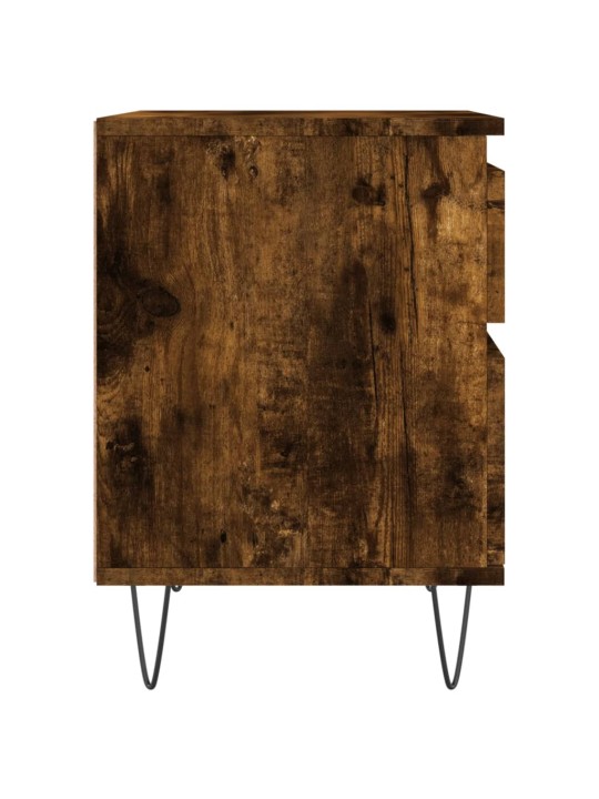 Noční stolky 2 ks kouřový dub 40 x 35 x 50 cm kompozitní dřevo