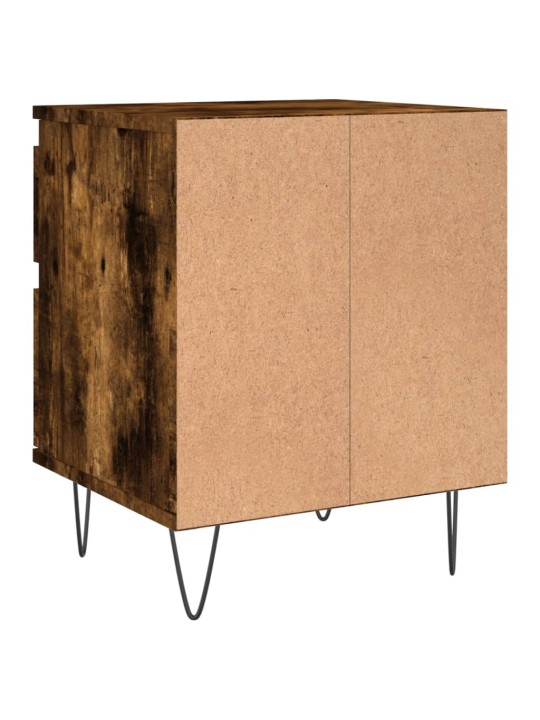 Noční stolky 2 ks kouřový dub 40 x 35 x 50 cm kompozitní dřevo