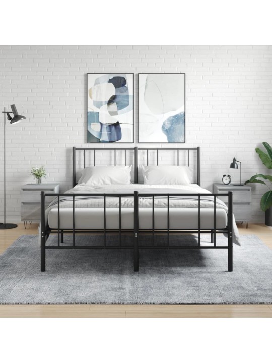 Noční stolky 2 ks šedé sonoma 40 x 35 x 50 cm kompozitní dřevo