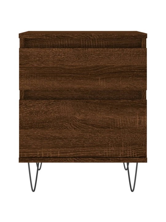 Noční stolky 2 ks hnědý dub 40 x 35 x 50 cm kompozitní dřevo