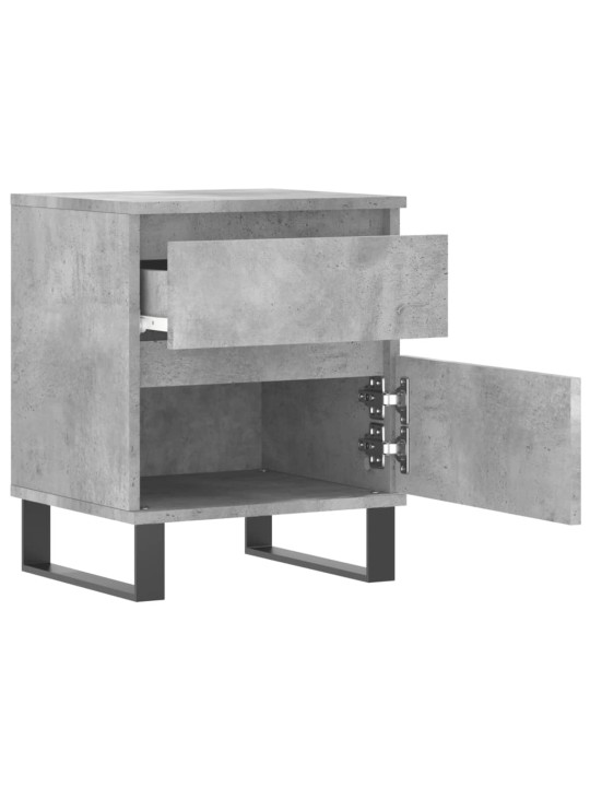 Noční stolky 2 ks betonově šedé 40x35x50 cm kompozitní dřevo