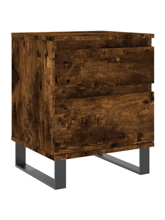 Noční stolky 2 ks kouřový dub 40 x 35 x 50 cm kompozitní dřevo
