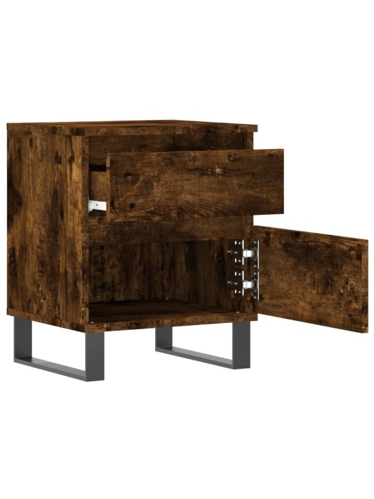 Noční stolky 2 ks kouřový dub 40 x 35 x 50 cm kompozitní dřevo