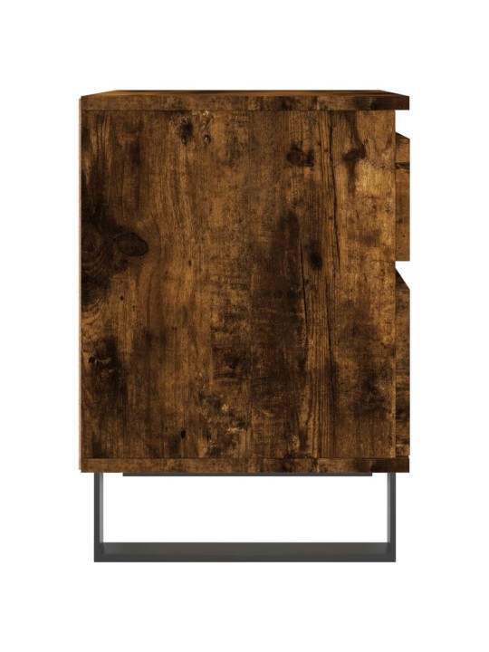 Noční stolky 2 ks kouřový dub 40 x 35 x 50 cm kompozitní dřevo