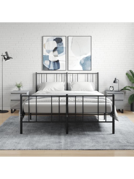 Noční stolky 2 ks šedé sonoma 40 x 35 x 50 cm kompozitní dřevo